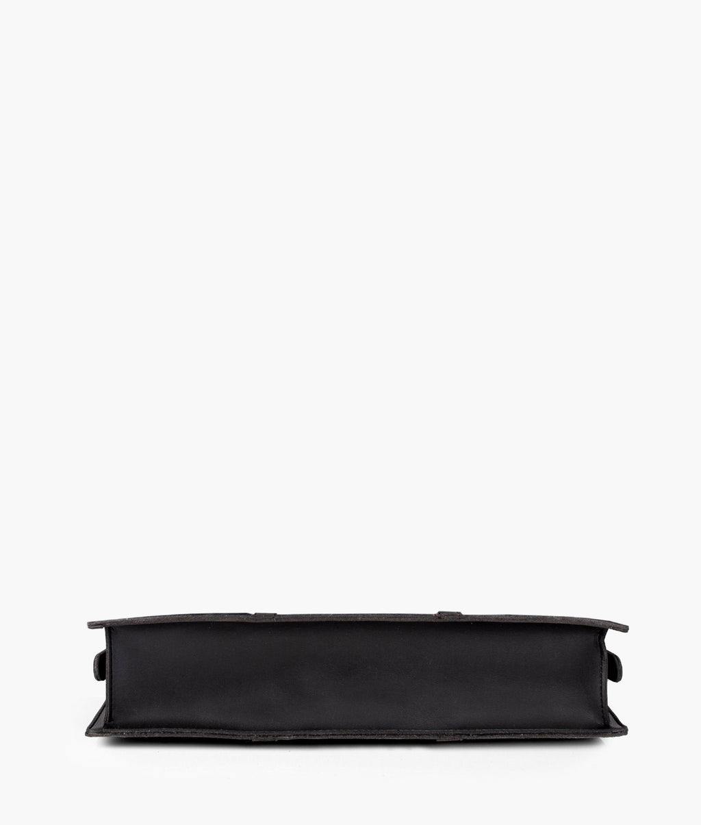 RTW Creation - Black suede laptop bag
