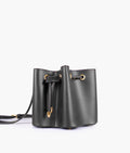RTW Creation - Black star drawstring bucket bag