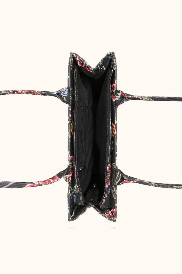 Fineur Canvas Tote Bag Black Multi