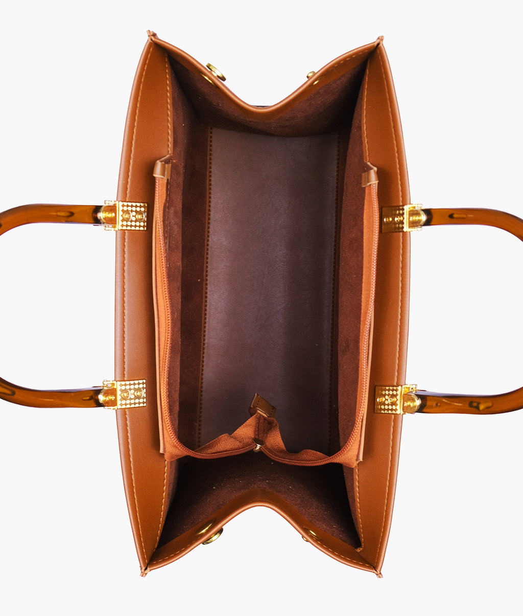 RTW Creation - Brown signature tote bag