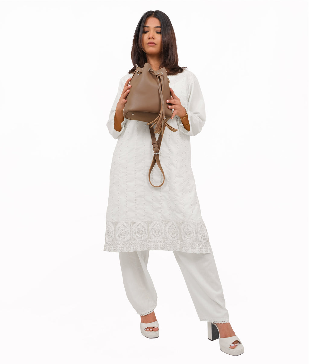 RTW Creation - Coffee bucket bag
