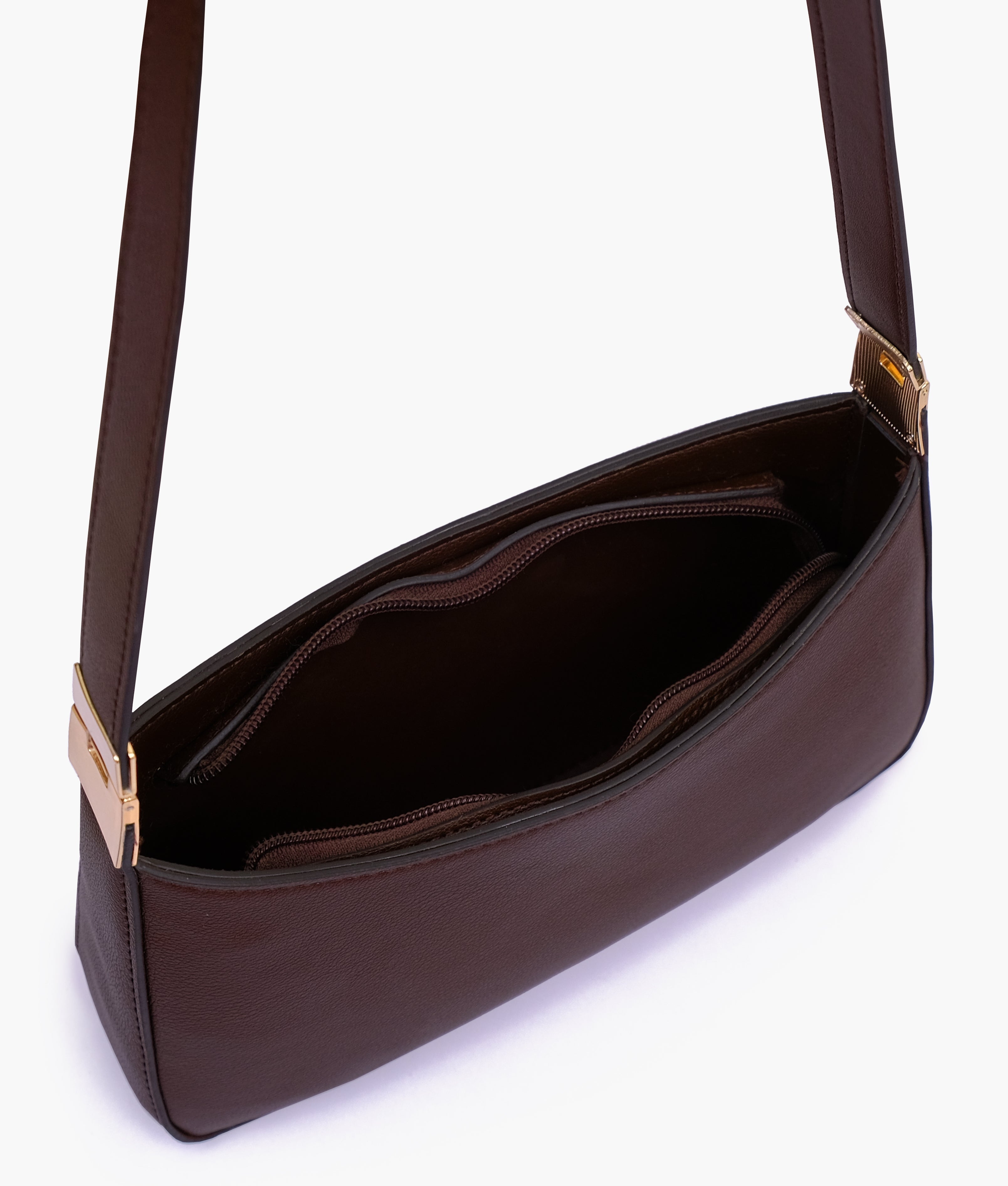 RTW Creation - Dark brown small shoulder bag