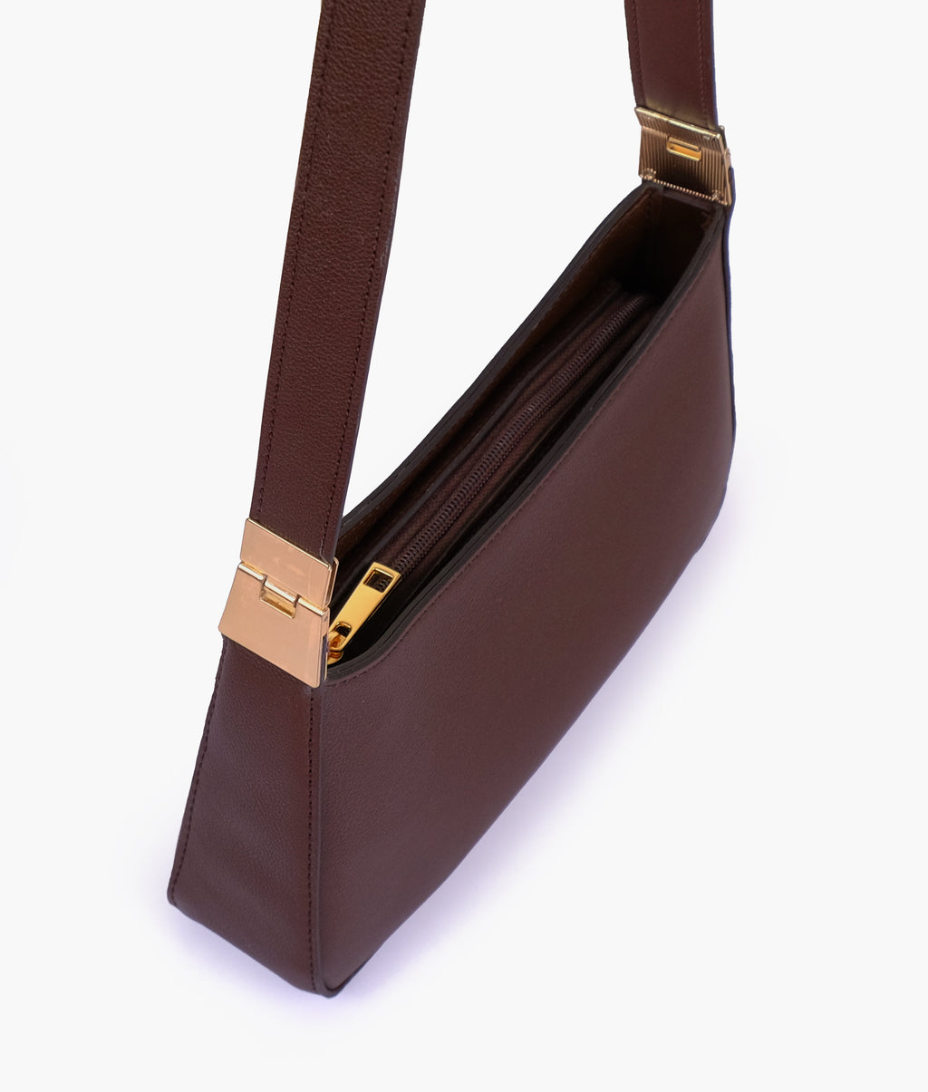 RTW Creation - Dark brown small shoulder bag