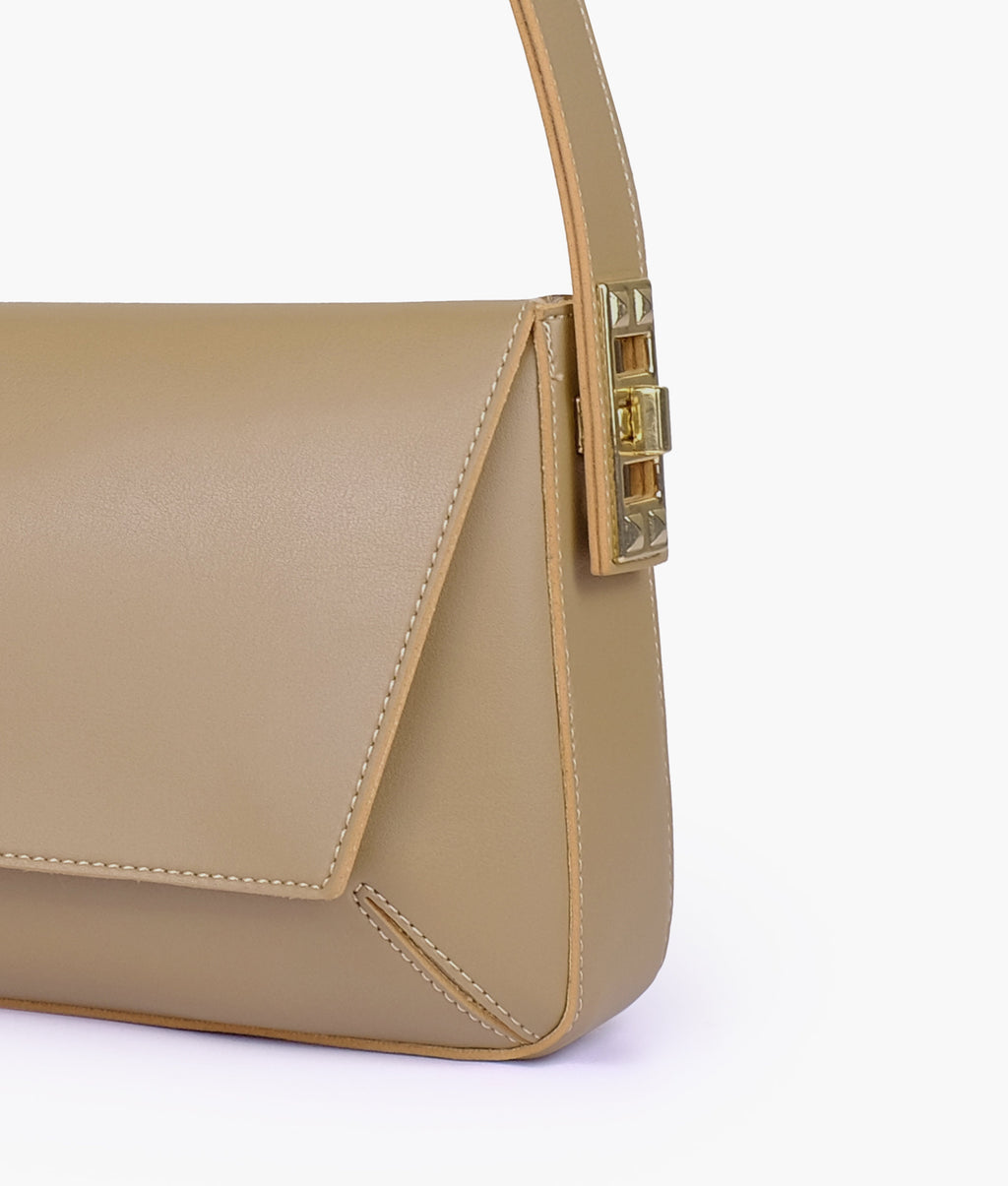 RTW Creation - Coffee mini flap bag